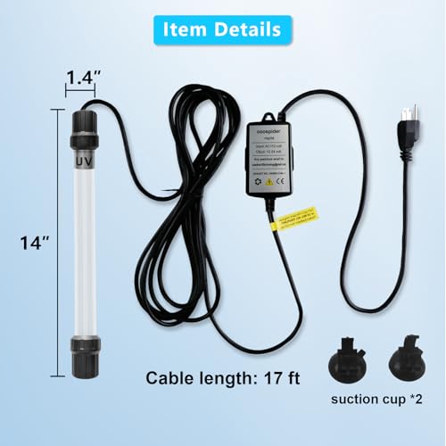 32W Aquarium UV Light for 200