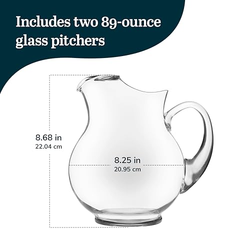Acapulco Large Glass Pitcher Set of 2 (2 Count)