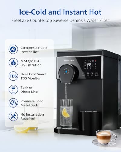 Hot and Cold Countertop Reverse Osmosis Water Filter System