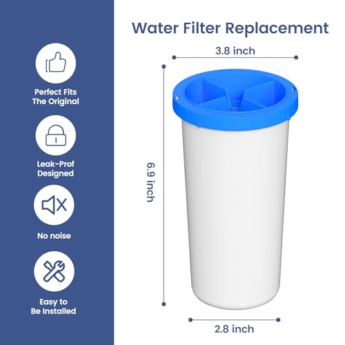 5 Stage Advanced Water Filter Replacement Compatible with New Culligan Zero ZEROF01 Water Filter Pitcher and Dispensers (4 Count)