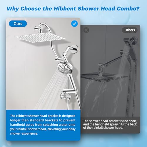 High Pressue All Metal 12" Rainfall Shower Head