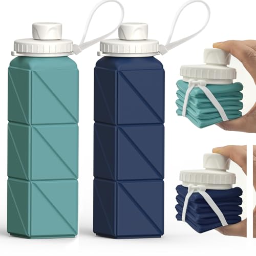 Collapsible Water Bottles 2 Pack (2 Count)