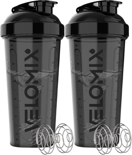 2 Pack 28oz Protein Shaker Bottle for Protein Mixes (2 Count)