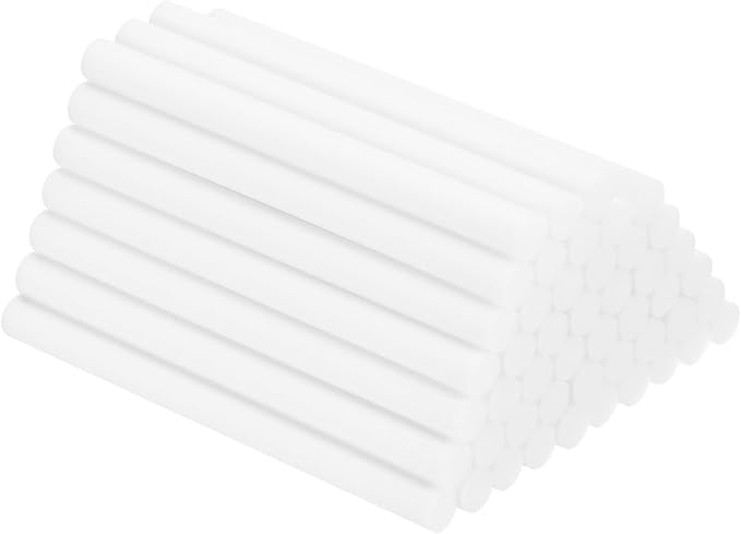 uxcell 48pcs Humidifier Cotton Stick, 8 x 100mm Refill Sticks Filter Replacement Wicks, Humidifier Filter Cotton Refill Travel Mini Humidifier Filters Sticks