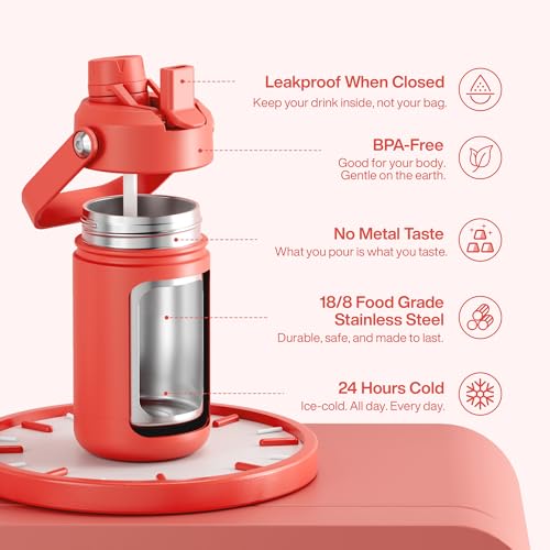Kids Insulated Water Bottle with Straw