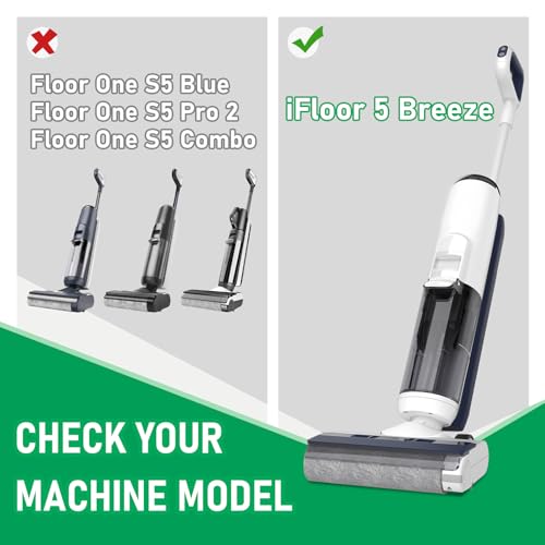 Replacement Roller Brush & Filters for Tineco iFLOOR 5 Breeze (6 Count)
