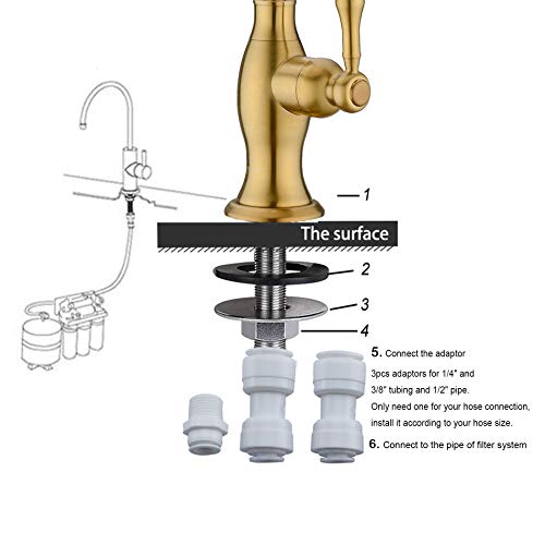 Brushed Gold Drinking Water Faucet