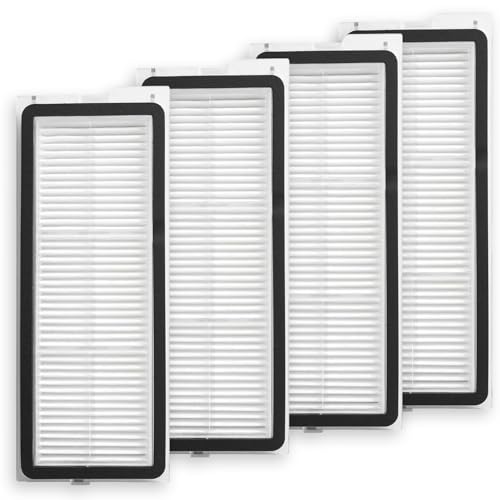 4Sets）Replacement Washable HEPA Filter Compatible With Roborock QRevo S