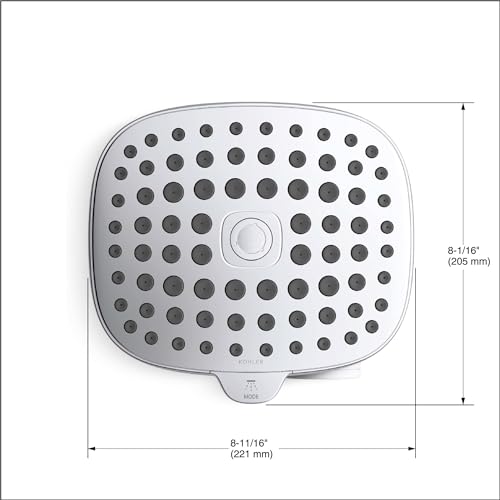 R24670-G-CP Aquifer Filtered Showerhead with Water Filter System, Multifunction Shower Head with Filters Combo Kit for Skin and Hair, Polished Chrome
