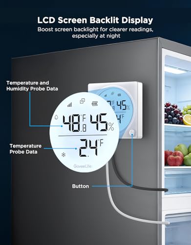 2.0 WiFi Refrigerator Thermometer Dual Probes