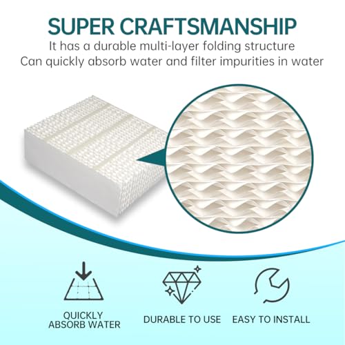 EP9800 1043 Super Wick Humidifier Replacement Filter Evaporative for AIRCARE EP9700 EP9500 SS390DWHT 821000 826000 826800 Bemis Space Saver 800 Series Essick Air EP9R