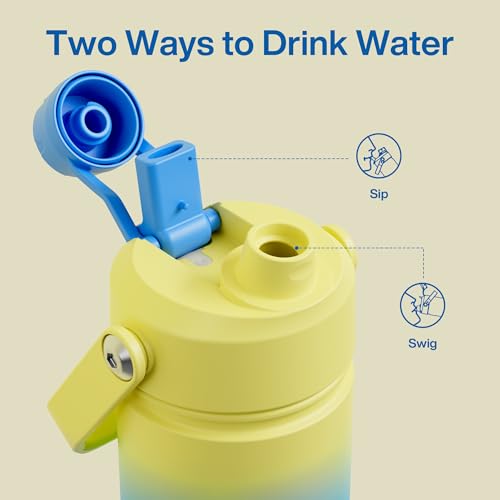 Kids Insulated Water Bottle with Straw