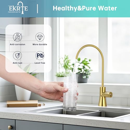 Brushed Gold Water Filter Faucet