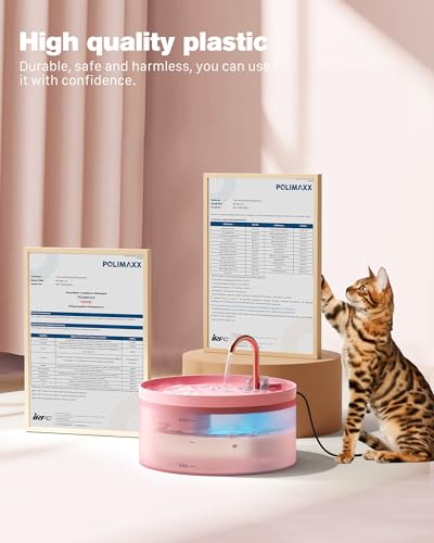 Pink Cat Water Fountain