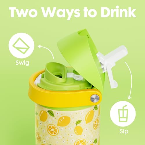 18 oz Stainless Steel Water Bottle for Kids