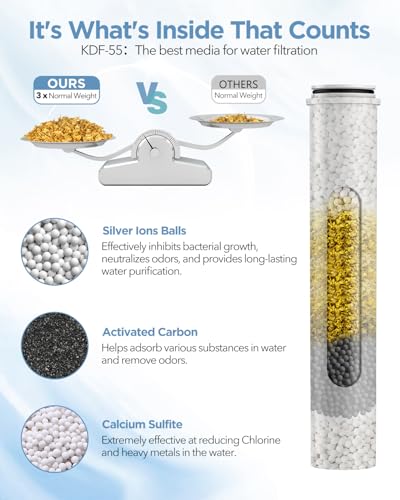 Filtered Shower Head with Handheld Combo