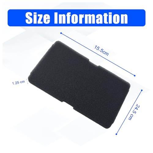 6 Pcs 2964840100 2964840200 Dryer Sponge Foam Filter Compatible with Arcelik Backhoe DSX83410W DS7512PA DE8635RX Replacement Blomberg Grundig Tumble Dryer Evaporator Foam Filter Replacement Parts