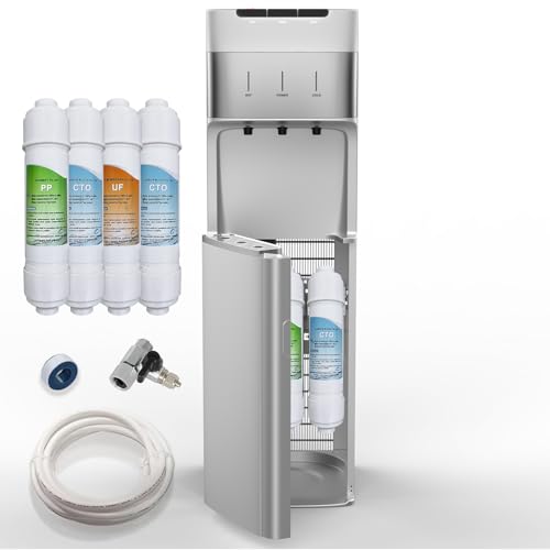 Self Cleaning Bottleless Water Cooler Dispenser Silver
