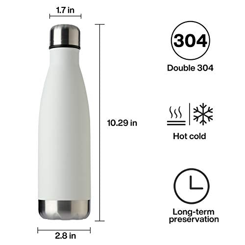 17oz Sport Water Bottle Vacuum Insulated Stainless Steel Leak