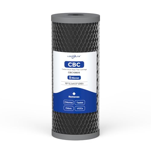 5 Micron 10" x 4.5" Whole House Carbon Block Water Filter Cartridge