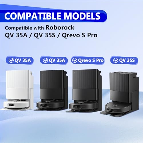 32 Pcs QV 35A Replacement Accessories Compatible with Roborock