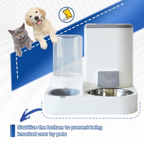 Automatic Cat Food and Water Dispenser Set 2 in 1