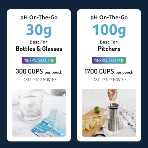 pH On-The-Go Alkaline Water Filter Pouch, High pH, 3-Pack (3 Count)