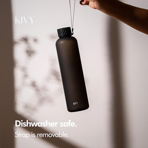 Slim Water Bottle 32oz [Lightweight & Shatterproof]