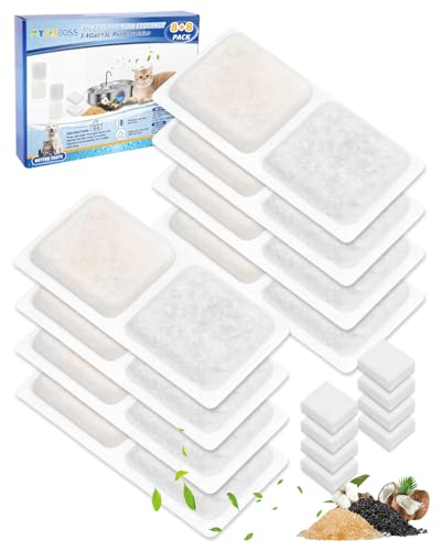 Dog Fountain Filters Compatible with ECOCONUT 3.4Gal Pet Fountain (16 Count)