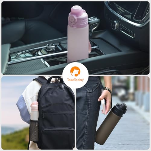 Collapsible Water Bottles with Straw for Travel