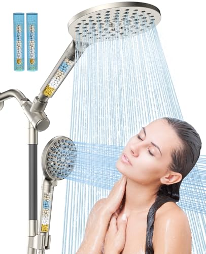 Dual Filtered Handheld Shower Heads Combo