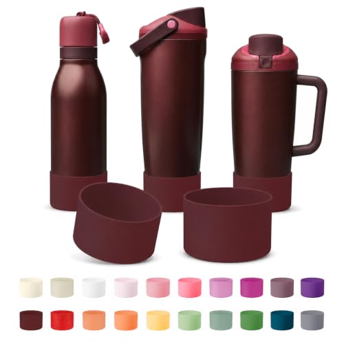 2PCS Silicone Boot for Owala Water Bottle 30oz & 40oz FreeSip Sway & Tumblers (2 Count)