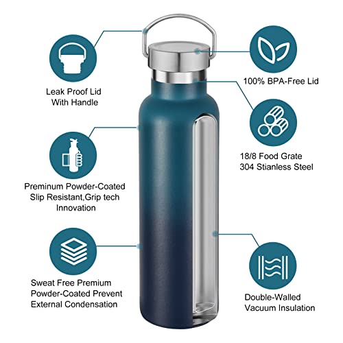 20 oz Insulated Water Bottles Bulk 4 Pack (4 Count)