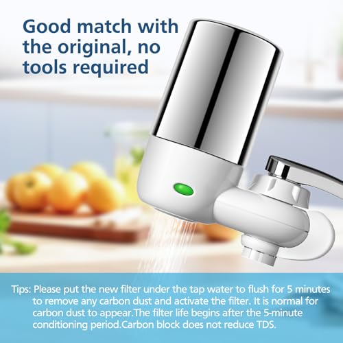 2 Pack Faucet Filter Replacement Compatible with Brita Faucets (2 Count)