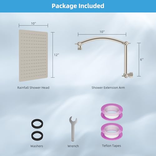 All Metal 12'' Rain Shower Head