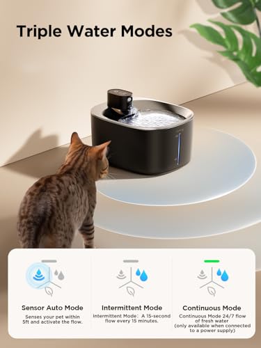 Wireless Cat Water Fountain Battery Operated