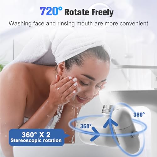 4 Modes Multifunctional Kitchen & Bathroom Water Filter for Sink Faucet with 2pcs Replacement Filters