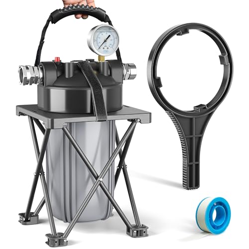 6 Layer RV Water Filter with Stand and 0.5 Micron Filtration