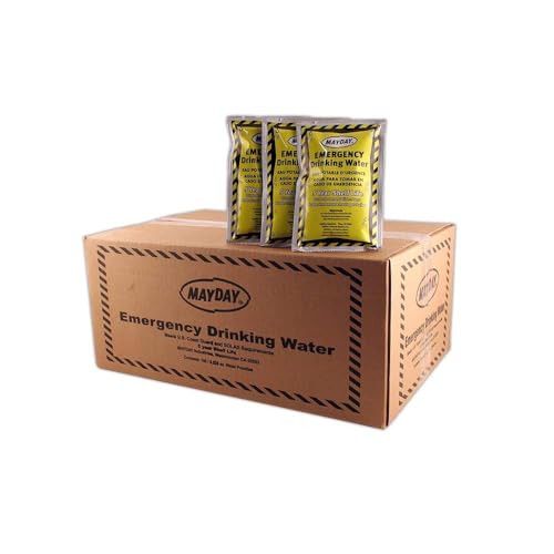 Emergency Water Pounches Case of 100. Emergency Preparedness (4.225 Ounce)