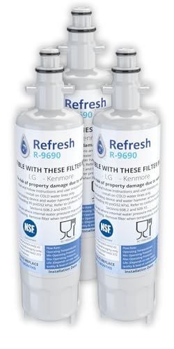 Refresh Refrigerator Water Filter Replacement for LG LT700P (3 Count)