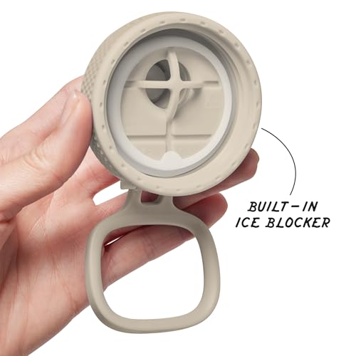 Sport Triple Insulated Water Bottle with Spout Lid and Ice Blocker