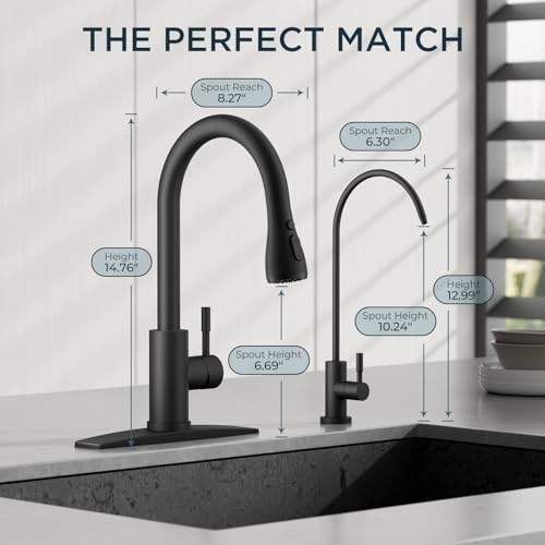 Pull Down Kitchen Faucet and Water Filter Faucet