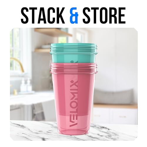 2 Pack 20oz Protein Shaker Bottle for Protein Mixes (2 Count)