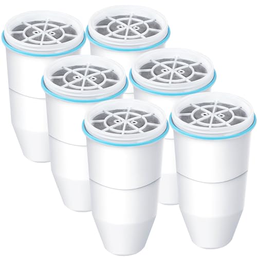 VIPHASES 6 Stage 0 TDS Water Filter Cartridge for Zero Pitchers (11.72 Count)