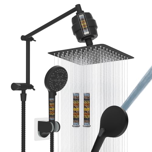 Metal Rain Filtered Shower Head with Handheld