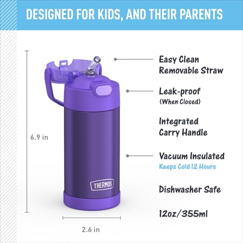 FUNTAINER Water Bottle with Straw