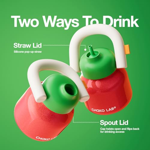 Water Bottle with Straw and Carry Handle 33oz