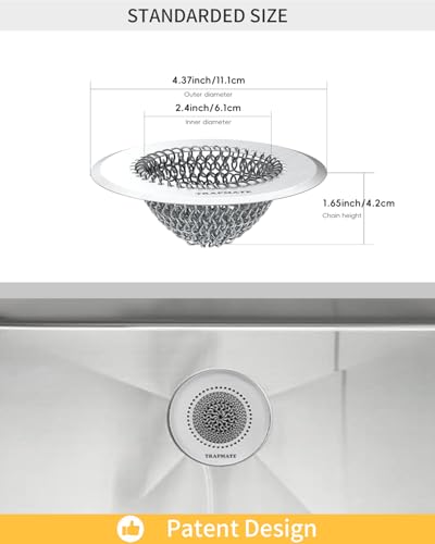 2 Pcs Kitchen Sink Drain Strainer (2 Count)
