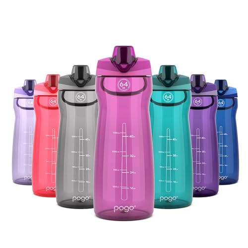 64oz Plastic Water Bottle with Chug Lid and Carry Loop