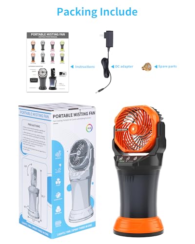 Portable Misting Fan with RGB Ambient Light